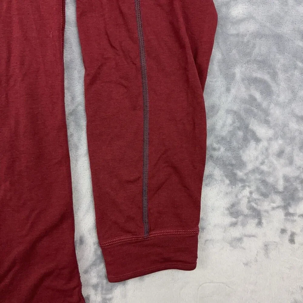 Tasc Pullover Shirt Mens Sz M Red Carrollton 1/4 Zip Bamboo Performance Athletic